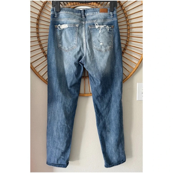 Judy blue boyfriend fit distressed jeans size 5 or 27 - Picture 2 of 7